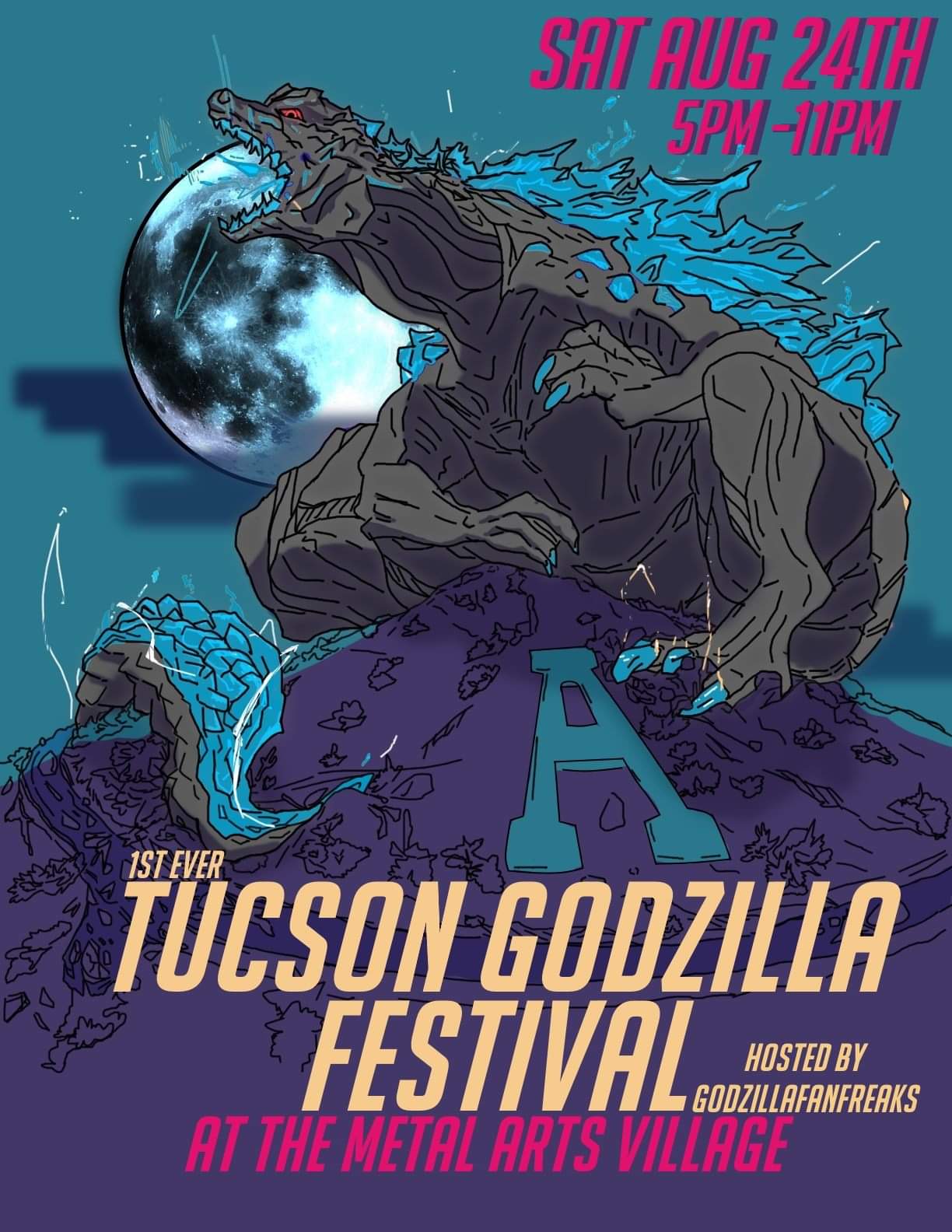 1st Ever Tucson Godzilla Festival on August 24 at Metal Arts Village